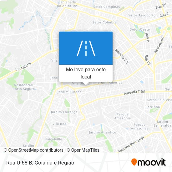 Rua U-68 B mapa