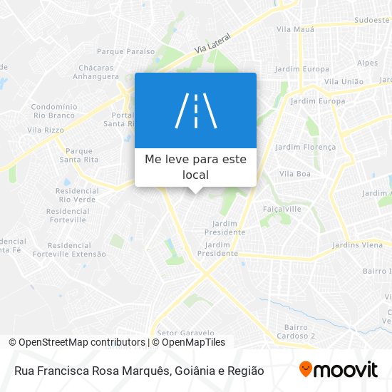 Rua Francisca Rosa Marquês mapa