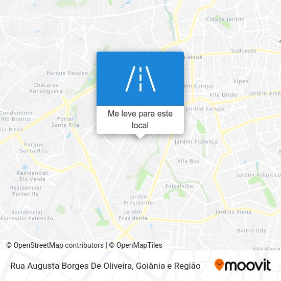 Rua Augusta Borges De Oliveira mapa