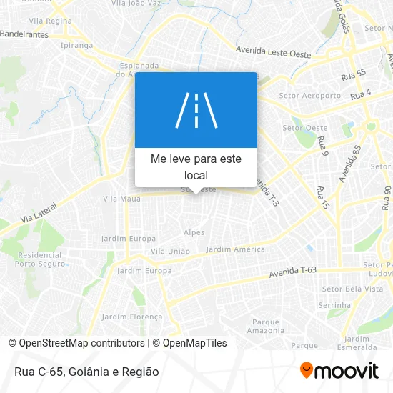 Rua C-65 mapa