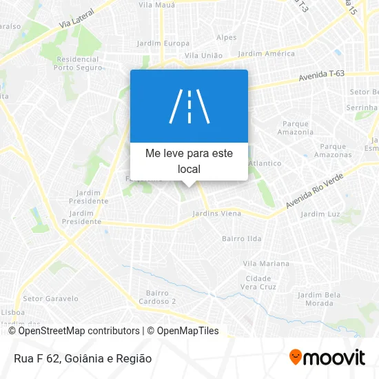 Rua F 62 mapa