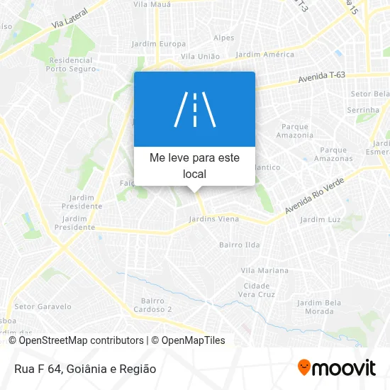 Rua F 64 mapa