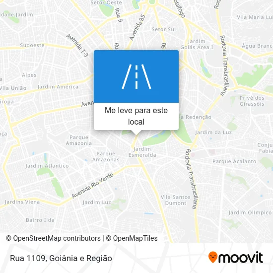 Rua 1109 mapa