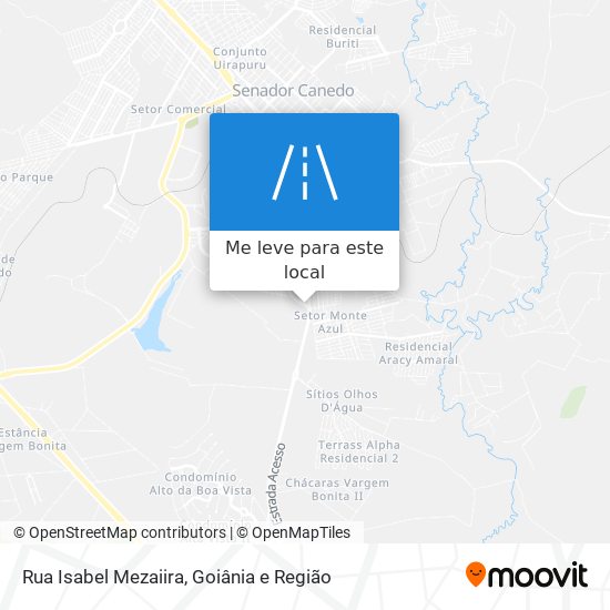 Rua Isabel Mezaiira mapa