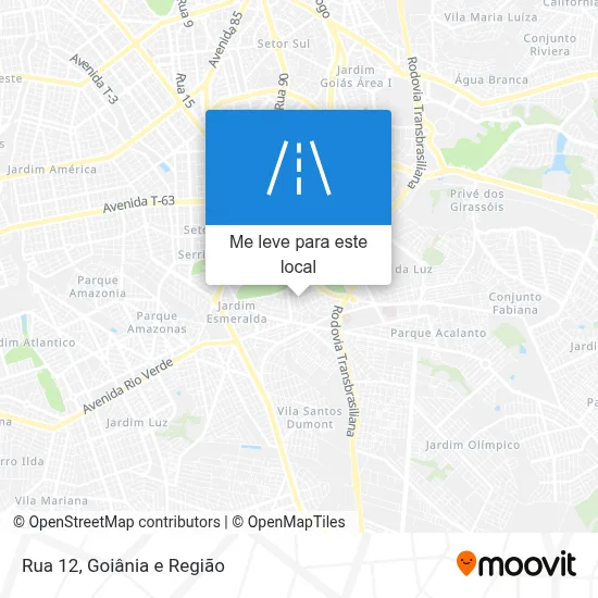 Rua 12 mapa
