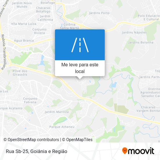 Rua Sb-25 mapa