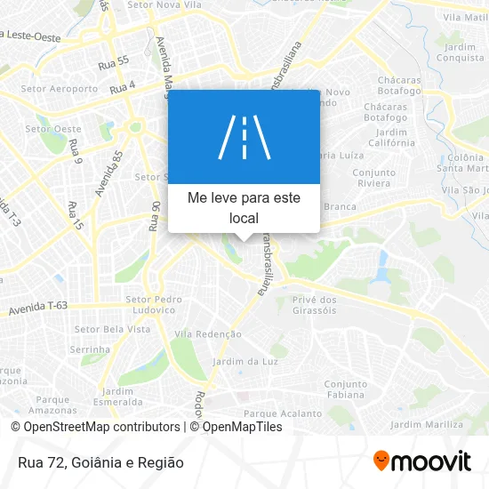 Rua 72 mapa
