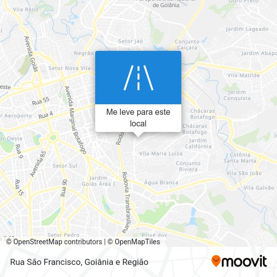 Rua São Francisco mapa
