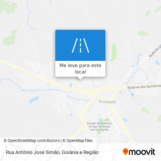 Rua Antônio José Simão mapa