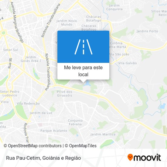 Rua Pau-Cetim mapa