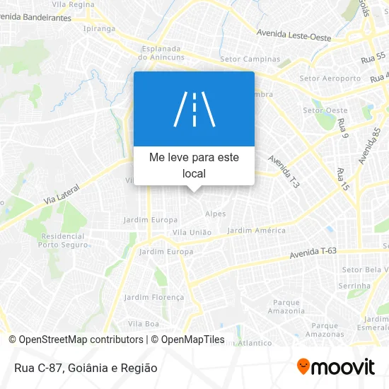 Rua C-87 mapa
