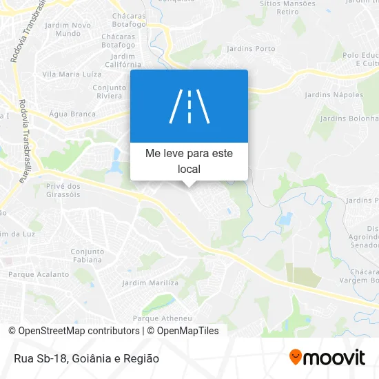 Rua Sb-18 mapa