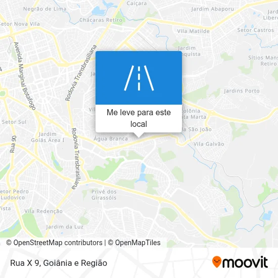 Rua X 9 mapa