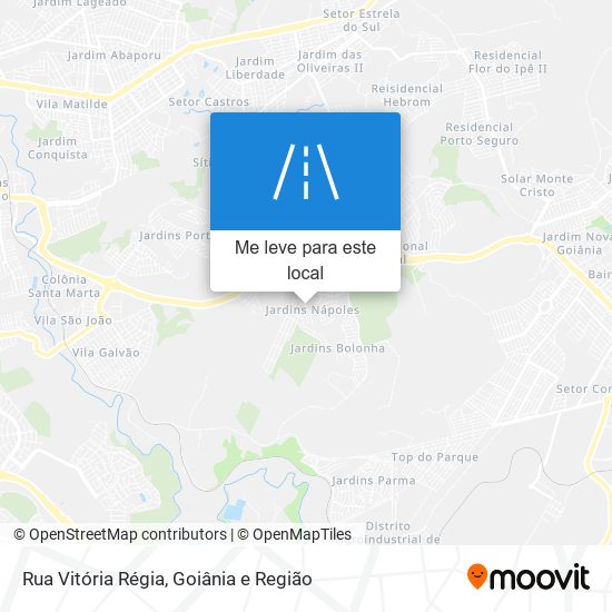 Rua Vitória Régia mapa