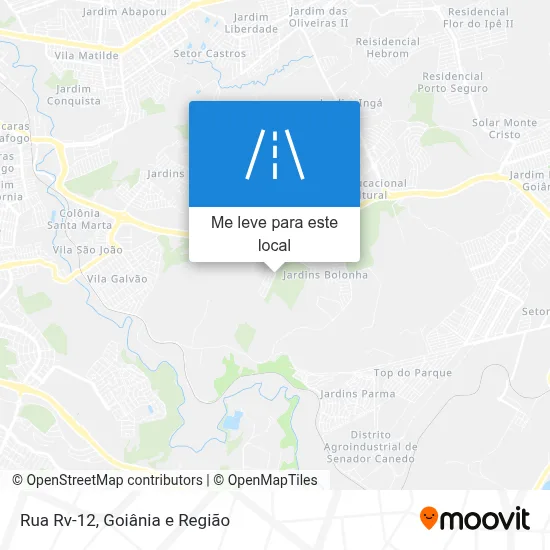 Rua Rv-12 mapa