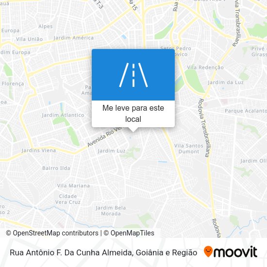 Rua Antônio F. Da Cunha Almeida mapa