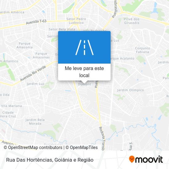 Rua Das Hortências mapa