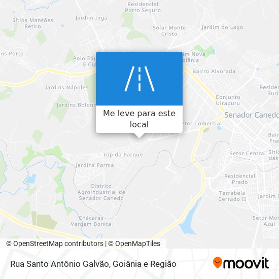 Rua Santo Antônio Galvão mapa