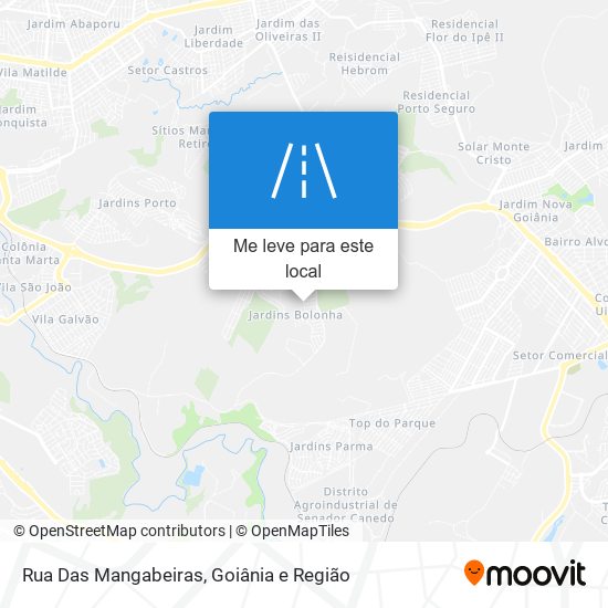 Rua Das Mangabeiras mapa