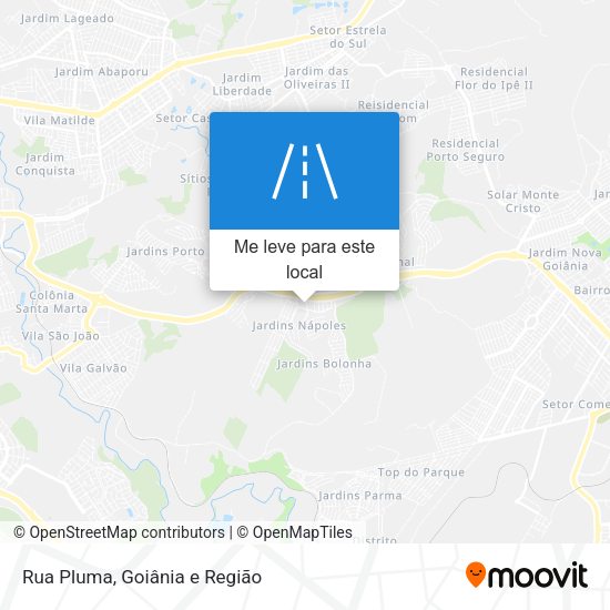 Rua Pluma mapa