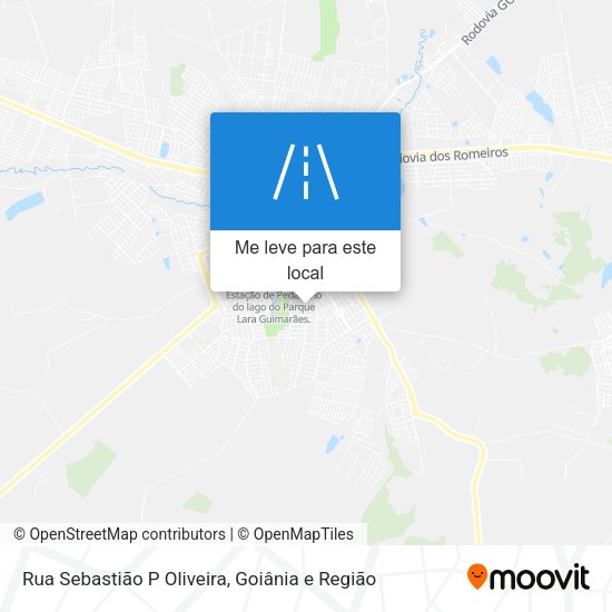 Rua Sebastião P Oliveira mapa