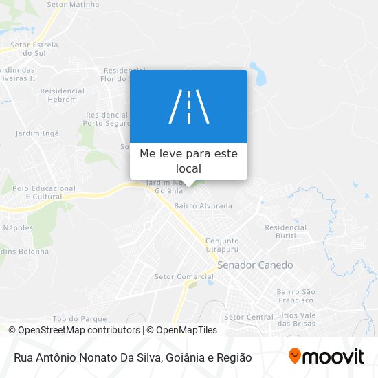 Rua Antônio Nonato Da Silva mapa