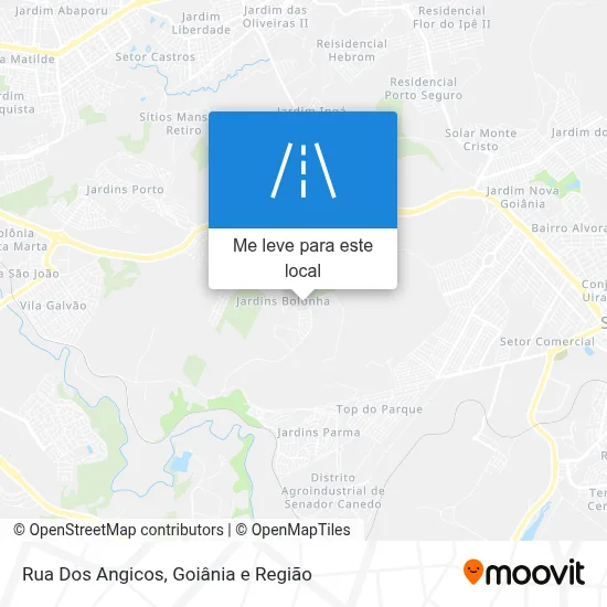 Rua Dos Angicos mapa