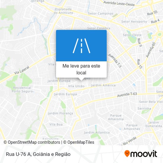 Rua U-76 A mapa