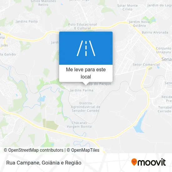 Rua Campane mapa