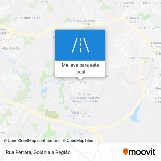 Rua Ferrara mapa