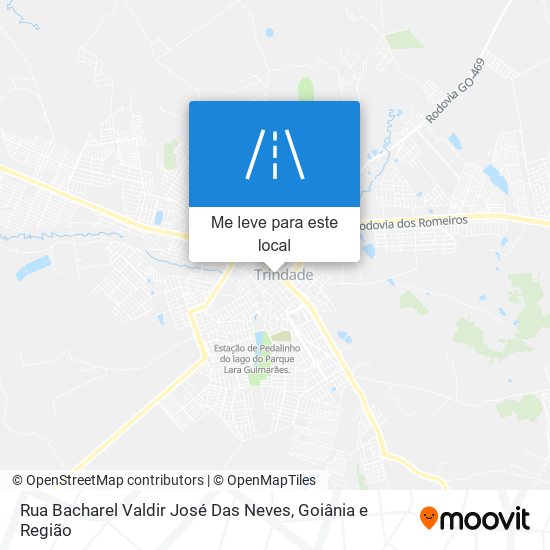 Rua Bacharel Valdir José Das Neves mapa