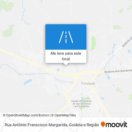 Rua Antônio Franscisco Margarida mapa