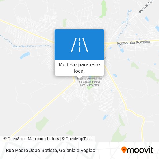 Rua Padre João Batista mapa