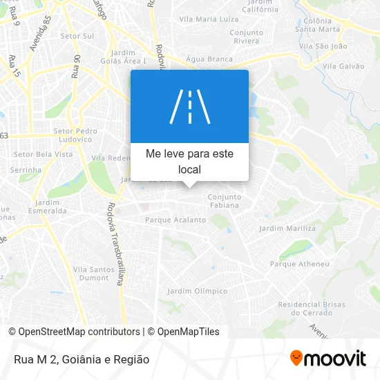 Rua M 2 mapa