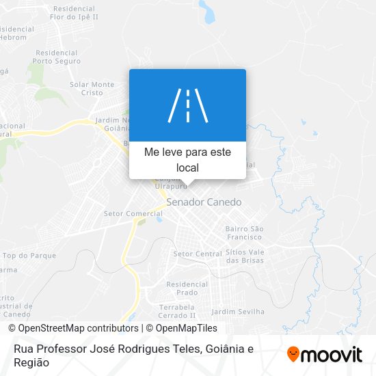 Rua Professor José Rodrigues Teles mapa