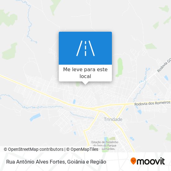 Rua Antônio Alves Fortes mapa