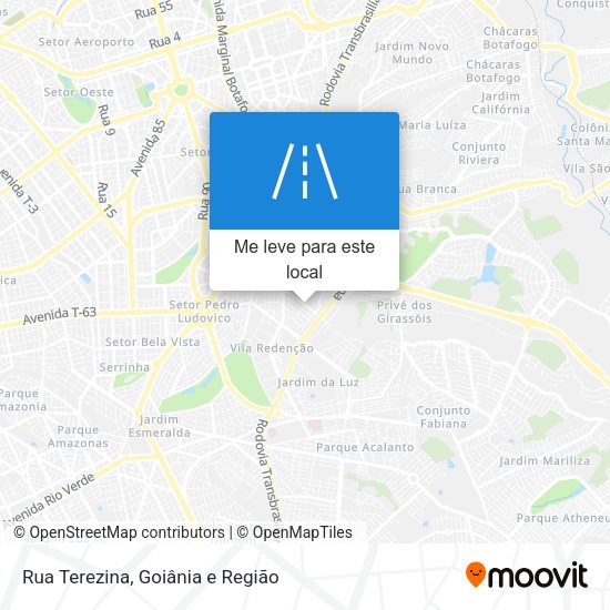 Rua Terezina mapa