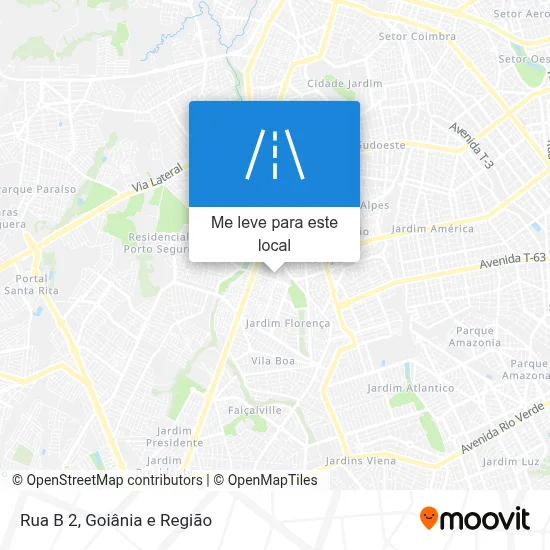 Rua B 2 mapa