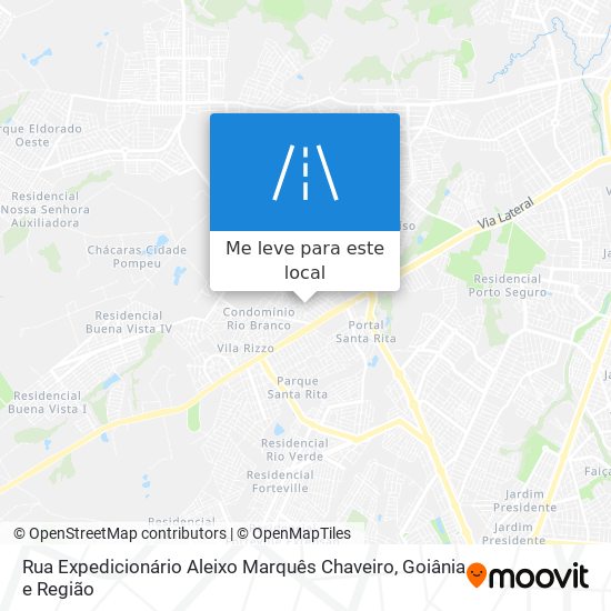 Rua Expedicionário Aleixo Marquês Chaveiro mapa