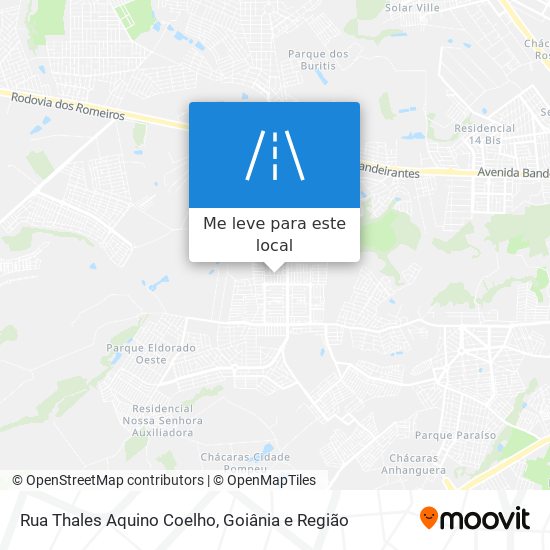 Rua Thales Aquino Coelho mapa