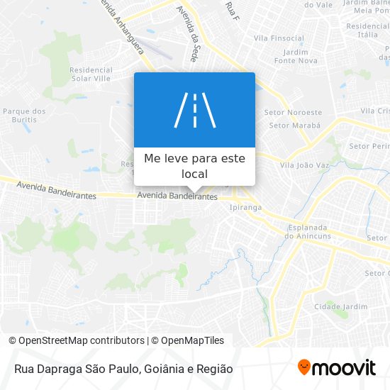 Rua Dapraga São Paulo mapa