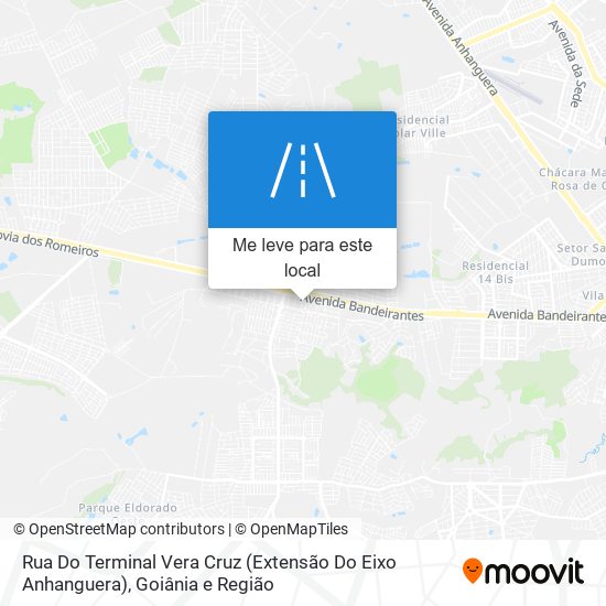 Rua Do Terminal Vera Cruz (Extensão Do Eixo Anhanguera) mapa