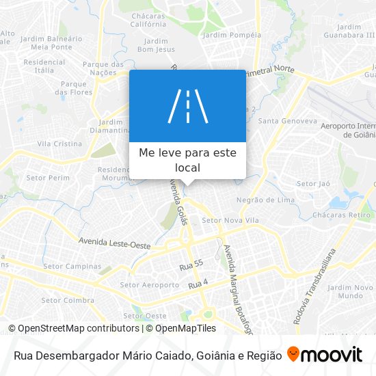 Rua Desembargador Mário Caiado mapa