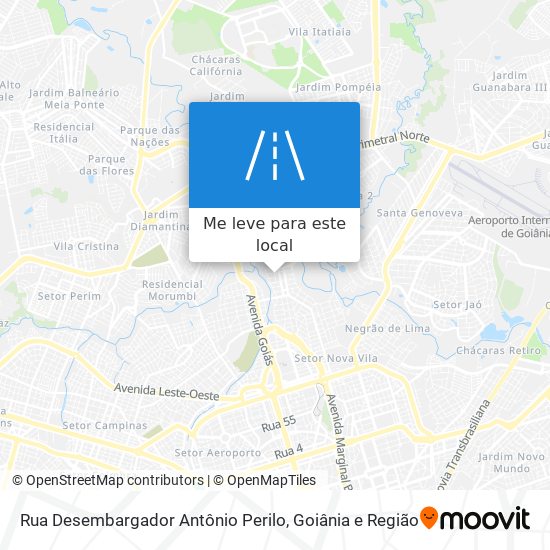 Rua Desembargador Antônio Perilo mapa