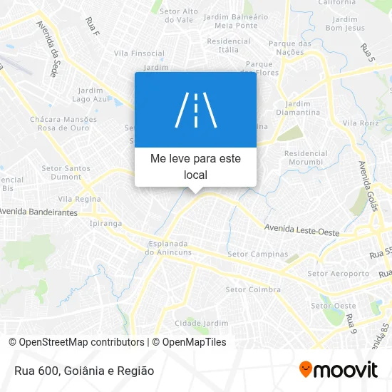 Rua 600 mapa