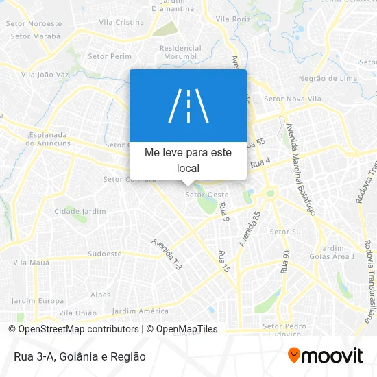 Rua 3-A mapa
