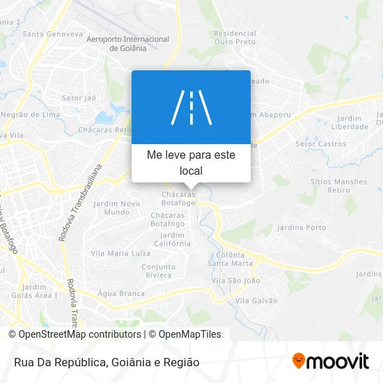 Rua Da República mapa
