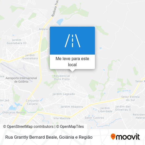 Rua Grantly Bernard Beale mapa
