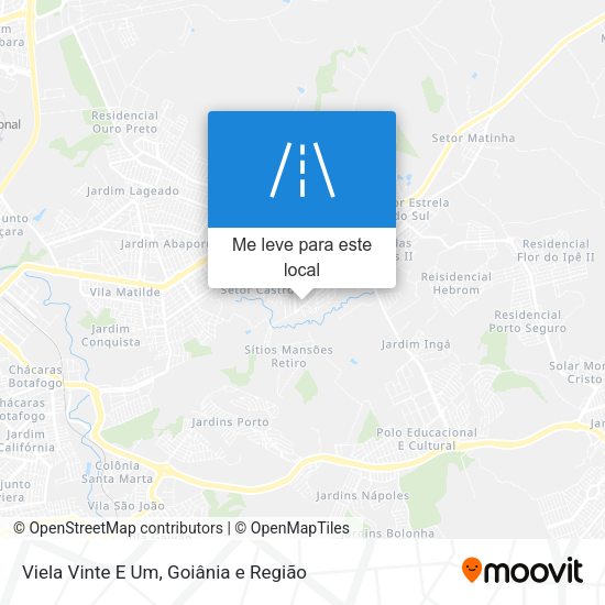 Viela Vinte E Um mapa