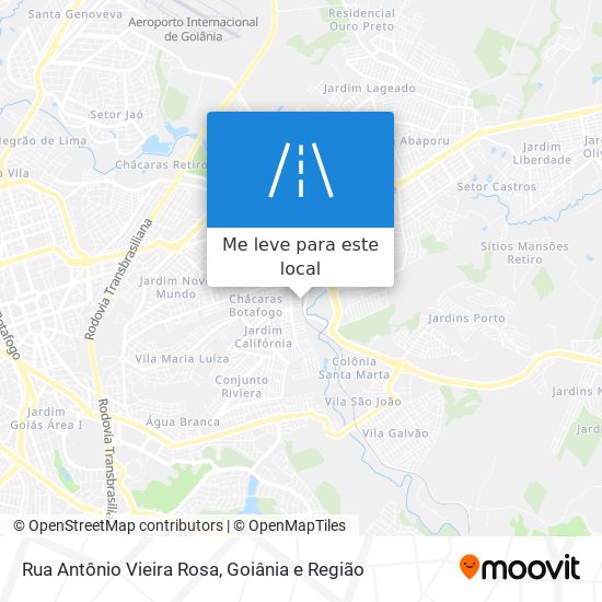 Rua Antônio Vieira Rosa mapa